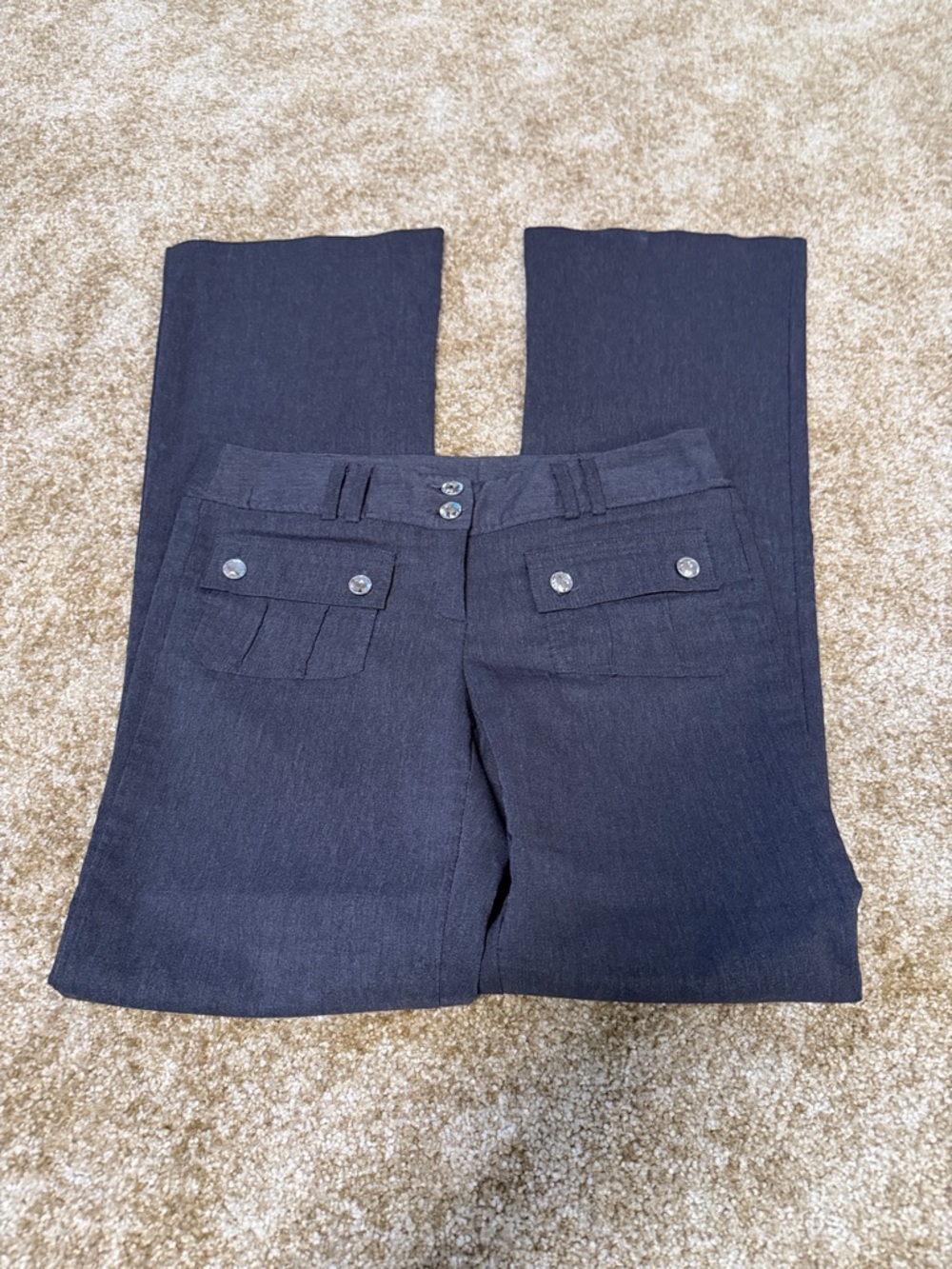 Tracy Evans charcoal grey Bootcut Jeans with Flap Pockets